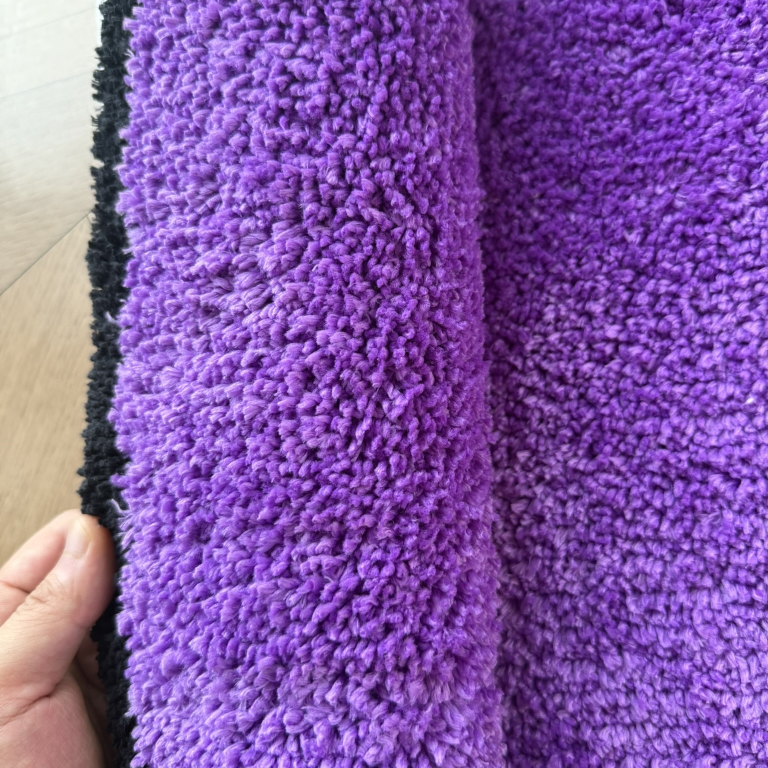 Purple Lighter Shaped Tufted Rug Set, "RUG" Letter & Heart Flame Design Plush Floor Mat, Anti-Slip Irregular Carpet for Street Style Bedroom & Dorm Decor