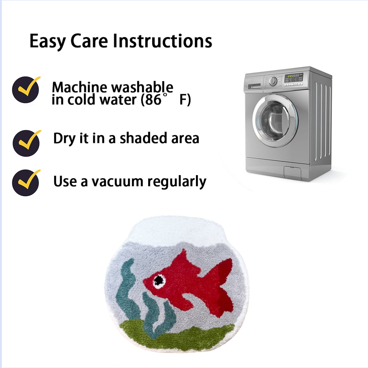 Cartoon Fish Tank Rug Soft Non Slip Decorative Carpet For Living Room One Piece Aesthetic Bedroom Floor Mat Home Decor Gifts