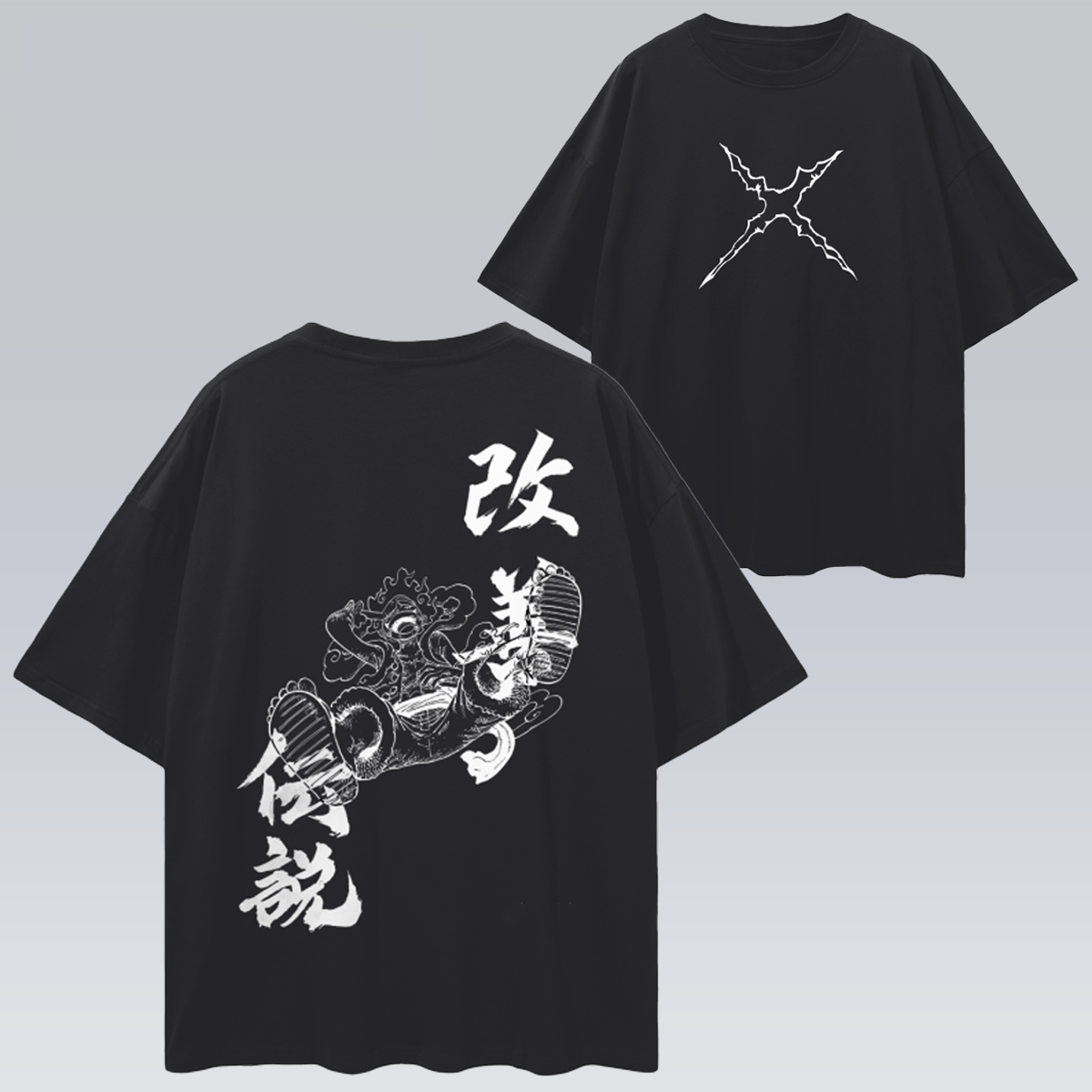 Luffy Gear 5 Streetwear Shirt Black