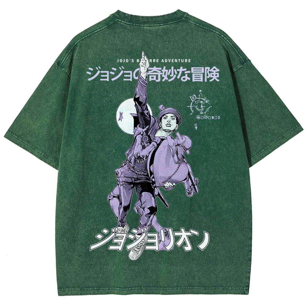Jojo's Bizarre Adventure Unisex Fit Washed T-Shirt 2503001672