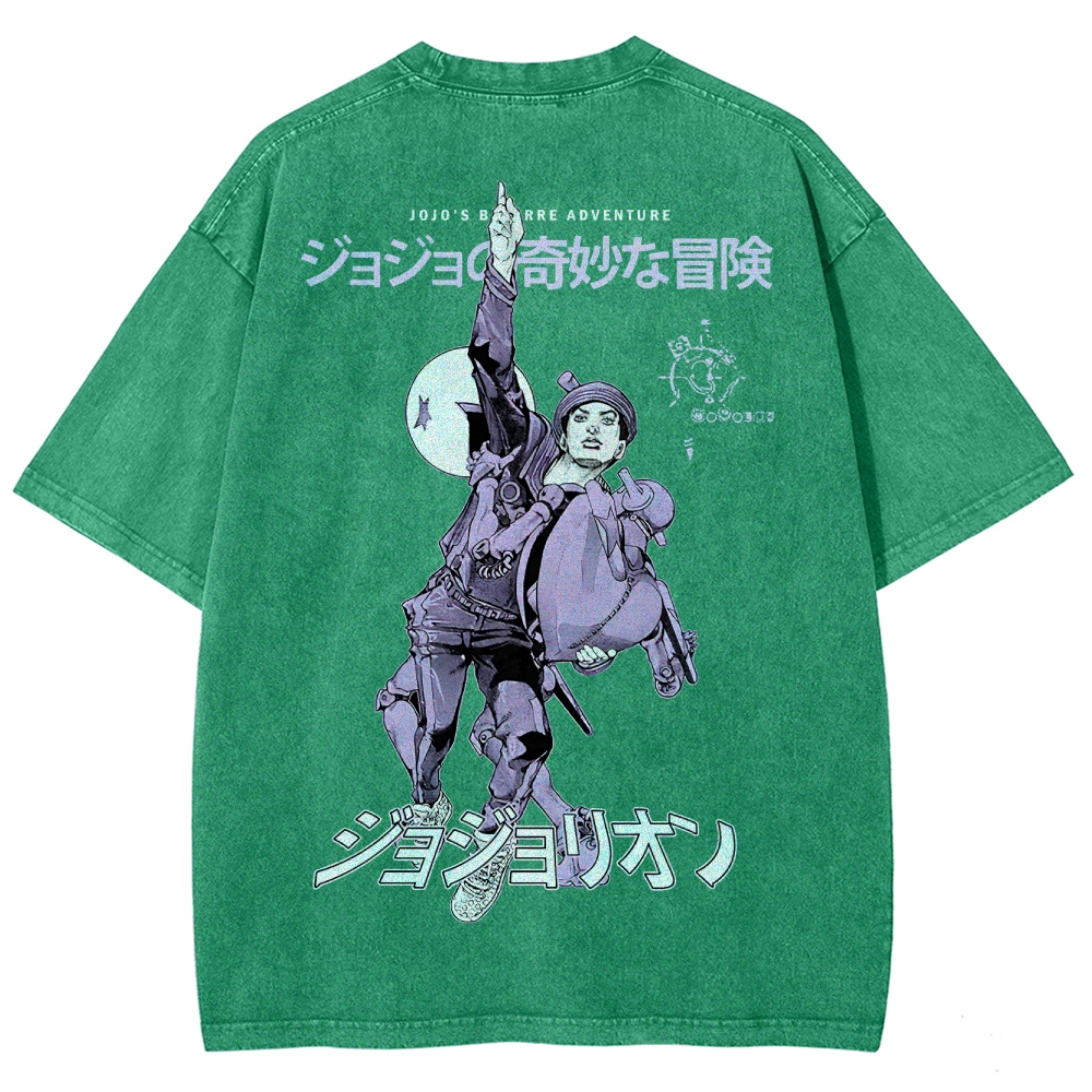 Jojo's Bizarre Adventure Unisex Fit Washed T-Shirt 2503001672