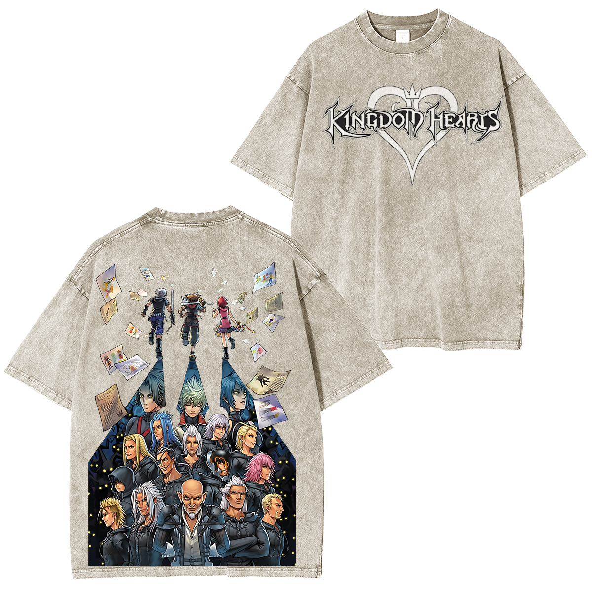 Kingdom Hearts Washed T-shirt/Hoodie