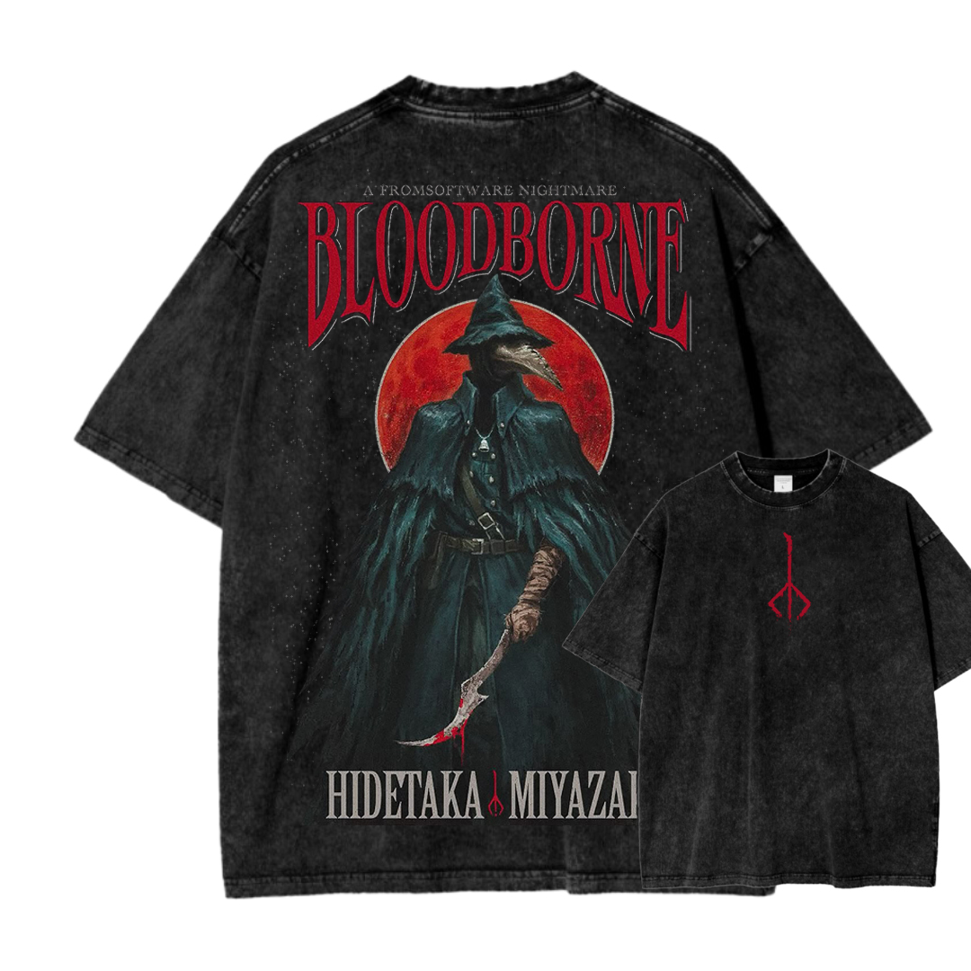 Blood borne Unisex Fit Washed T-Shirt 2505003198