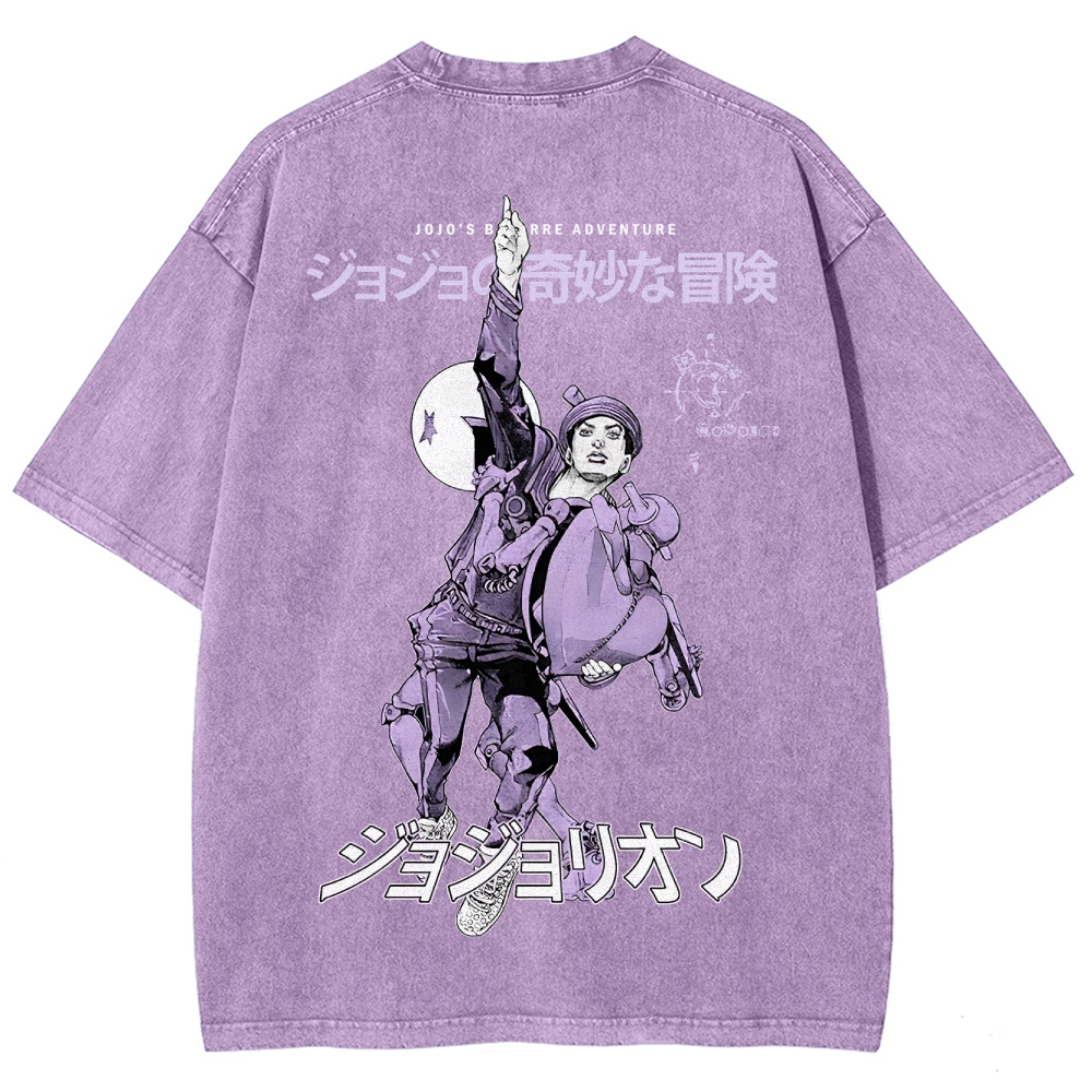 Jojo's Bizarre Adventure Unisex Fit Washed T-Shirt 2503001672