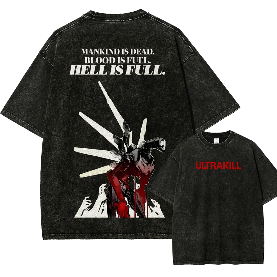 Ultrakill Unisex Fit Washed T-Shirt 2601009514