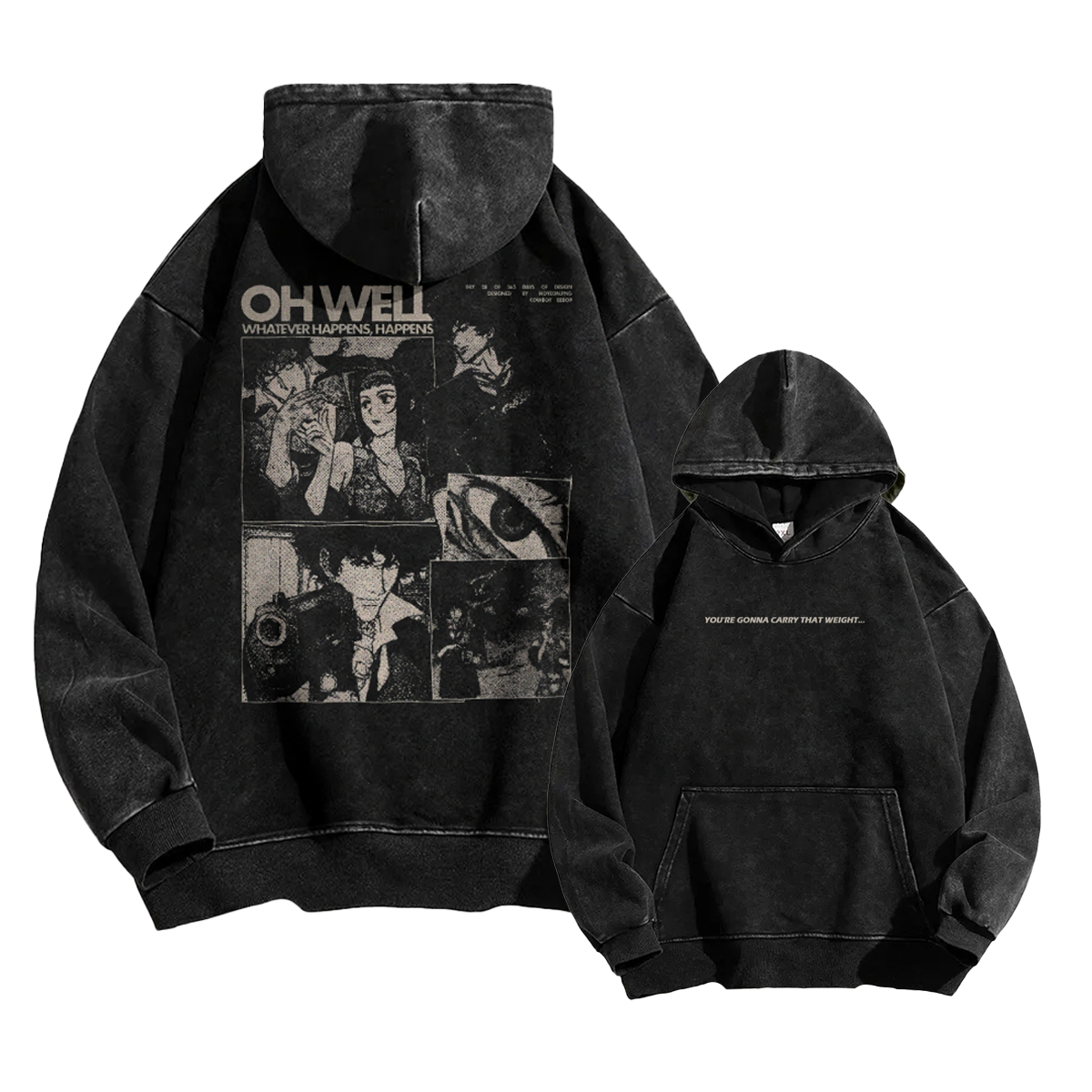 Cowboy BebopCasual Washed Hoodie