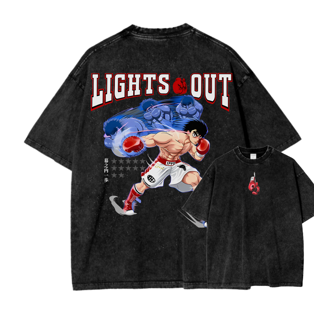 Hajime no Ippo Unisex Fit Washed T-Shirt 2506006897