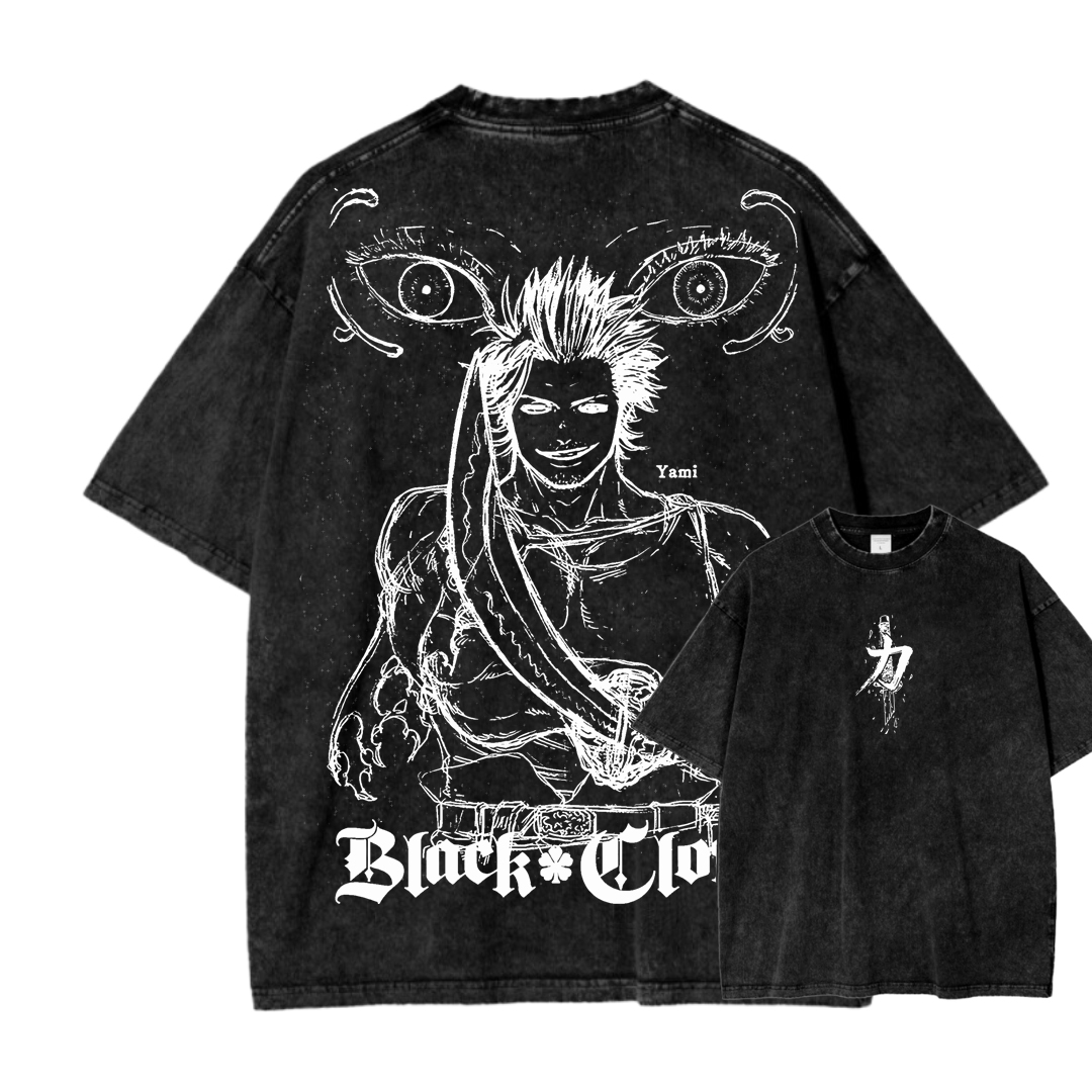 BLACK CLOVER Unisex Fit Washed T-Shirt 2502008150