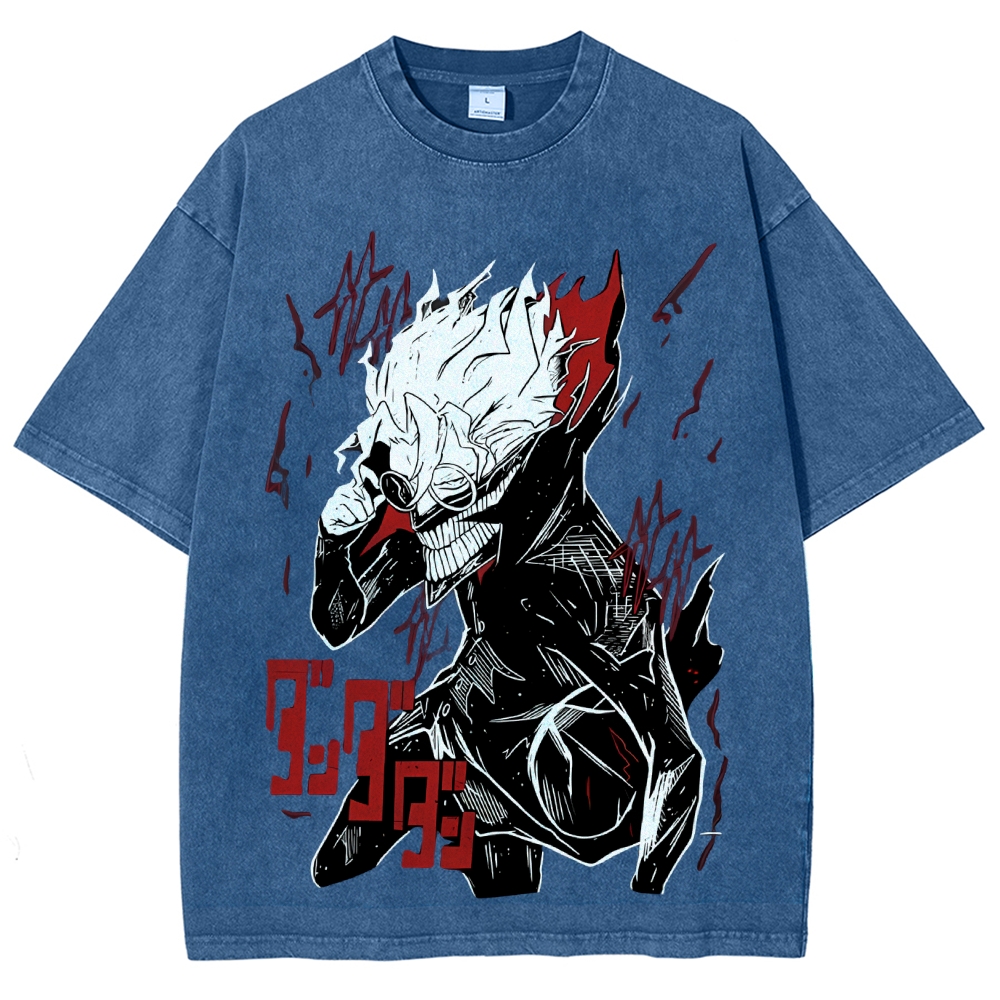 Dandadan Vintage Snowflake Washed T-Shirt