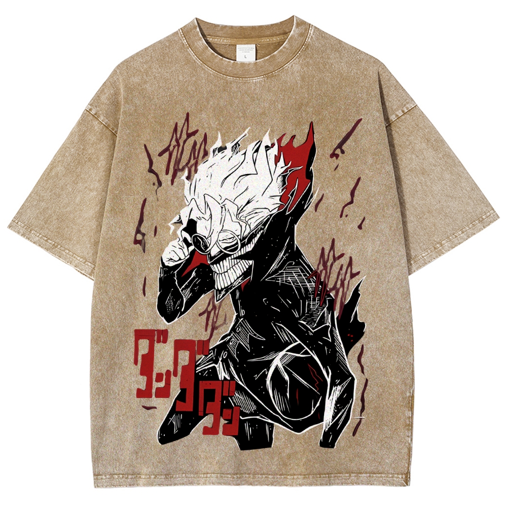 Dandadan Vintage Snowflake Washed T-Shirt