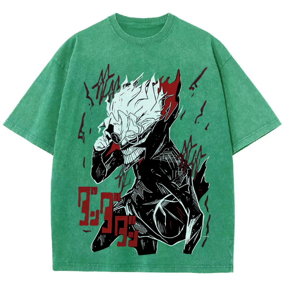 Dandadan Vintage Snowflake Washed T-Shirt