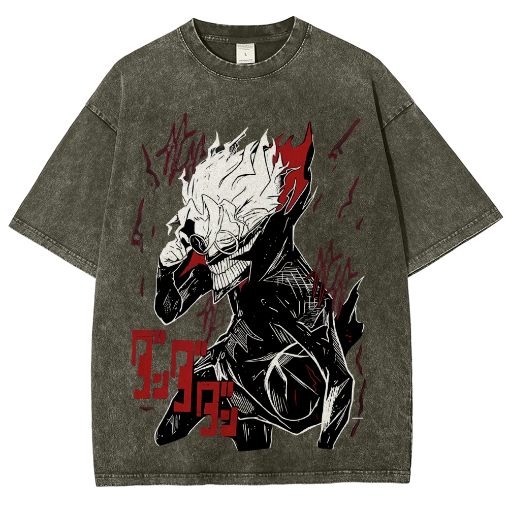 Dandadan Vintage Snowflake Washed T-Shirt