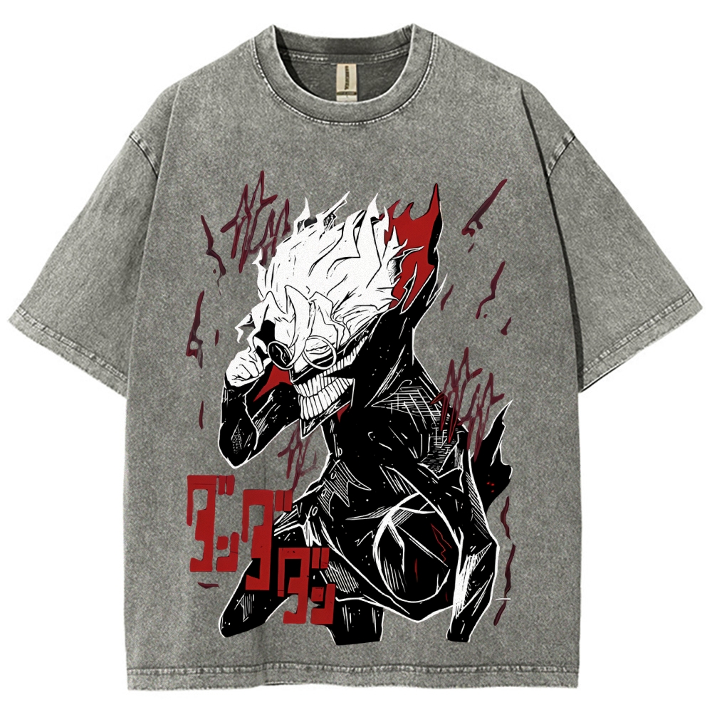 Dandadan Vintage Snowflake Washed T-Shirt