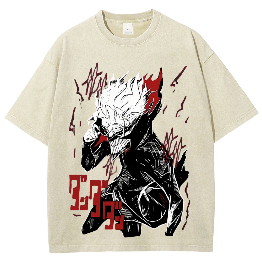Dandadan Vintage Snowflake Washed T-Shirt