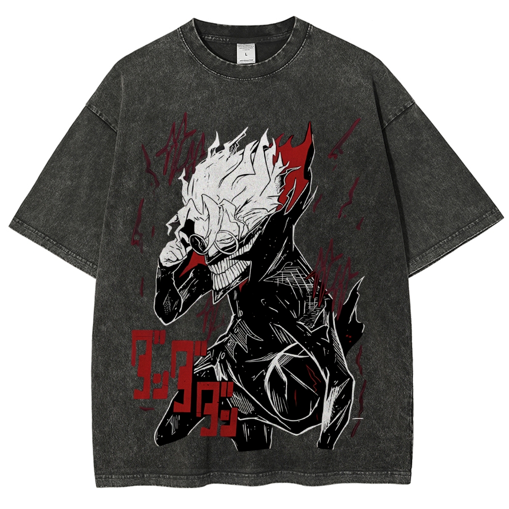 Dandadan Vintage Snowflake Washed T-Shirt