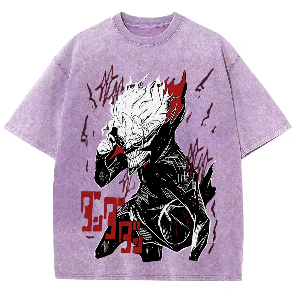 Dandadan Vintage Snowflake Washed T-Shirt