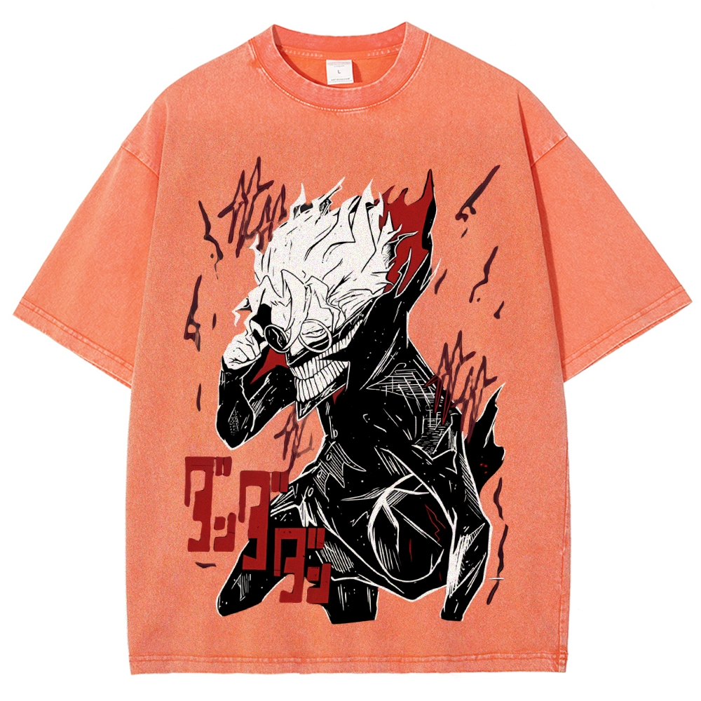 Dandadan Vintage Snowflake Washed T-Shirt