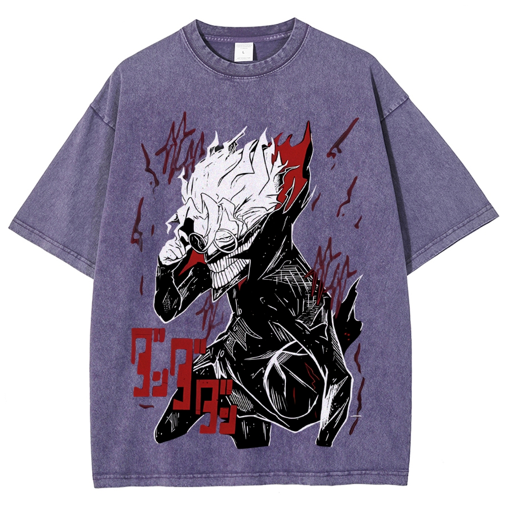 Dandadan Vintage Snowflake Washed T-Shirt