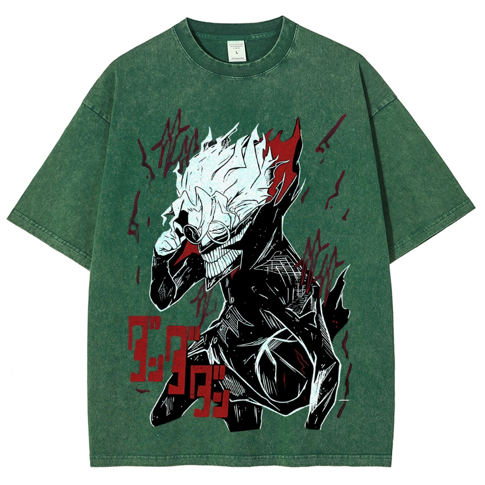 Dandadan Vintage Snowflake Washed T-Shirt