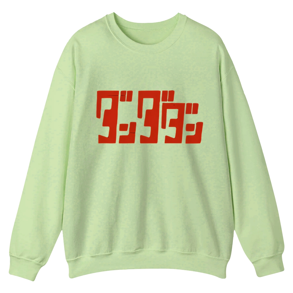 Dandadan Casual Crewneck Front&Back Print Sweatshirt