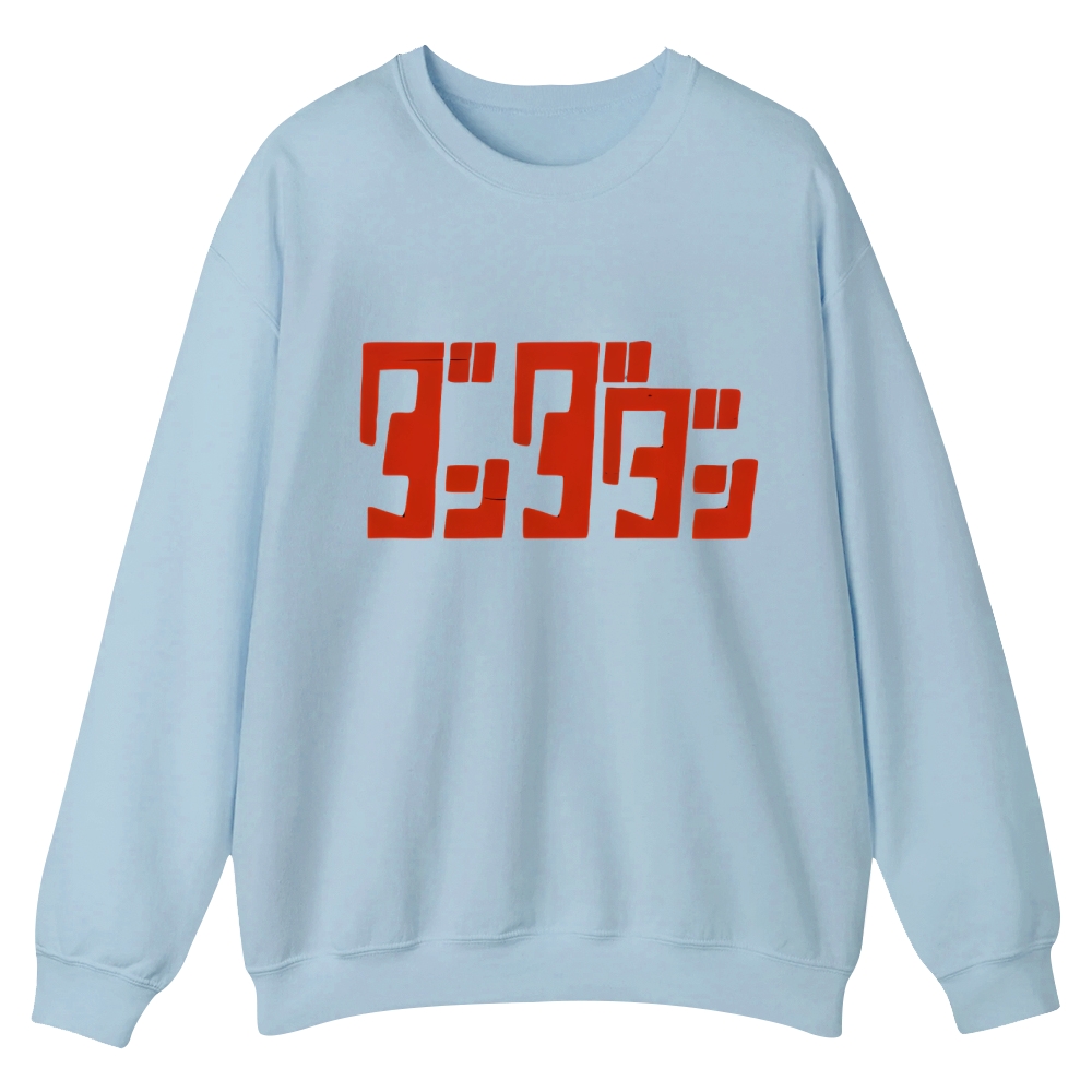 Dandadan Casual Crewneck Front&Back Print Sweatshirt