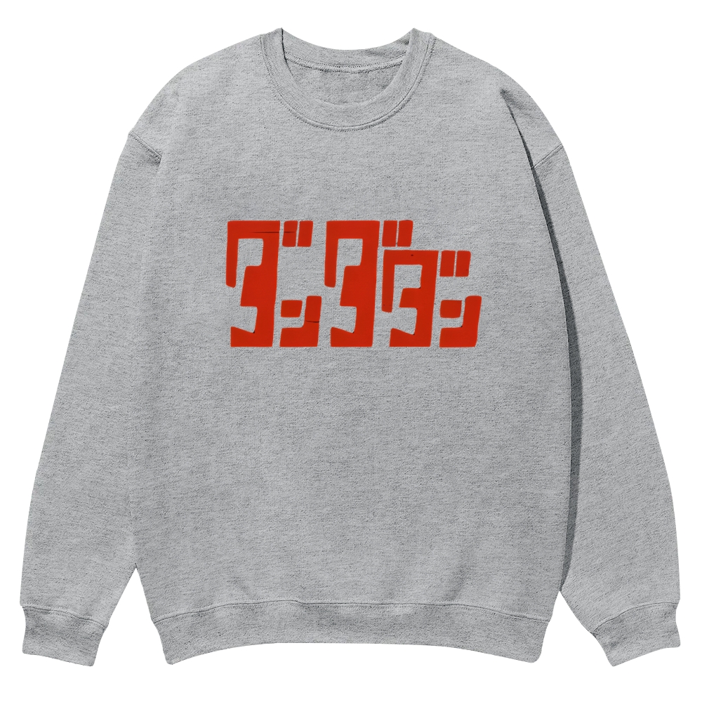 Dandadan Casual Crewneck Front&Back Print Sweatshirt