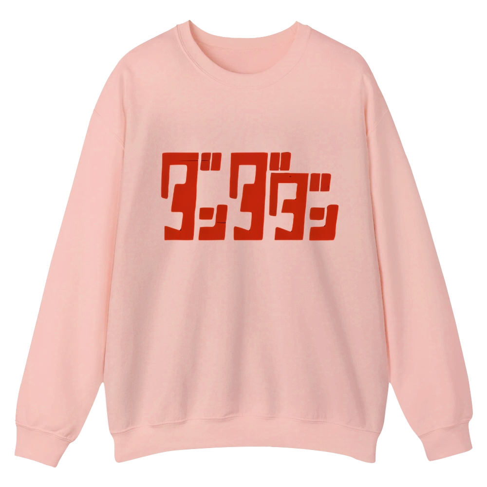 Dandadan Casual Crewneck Front&Back Print Sweatshirt