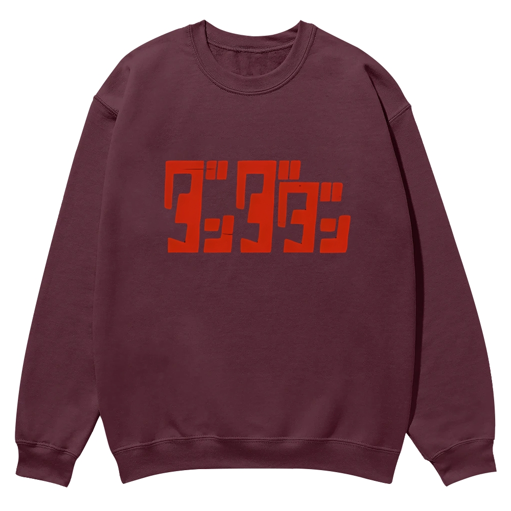 Dandadan Casual Crewneck Front&Back Print Sweatshirt