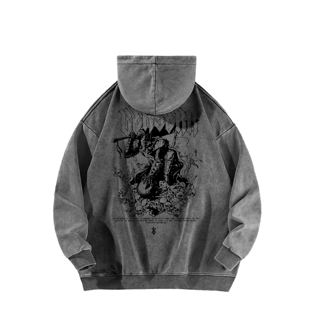 Berserk Guts' Rage Oversized Vintage Hoodie