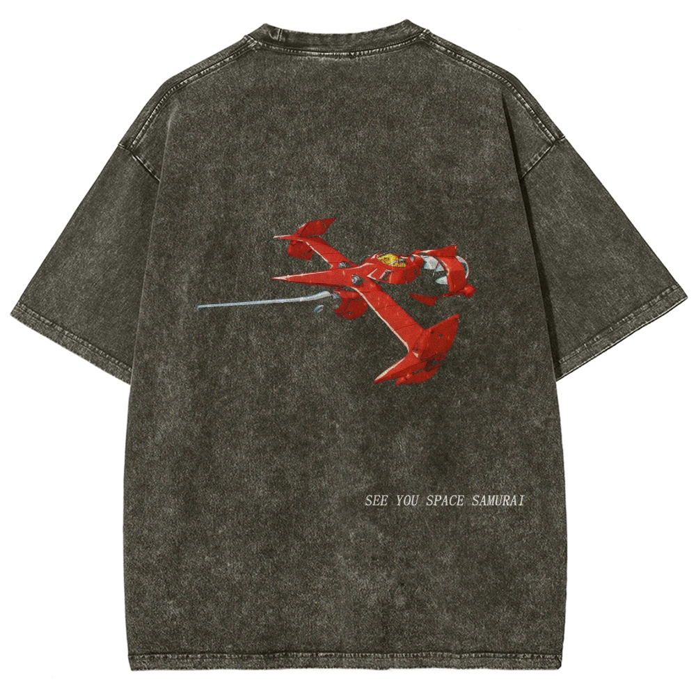 COWBOY BEBOP VII ACID WASH TEE