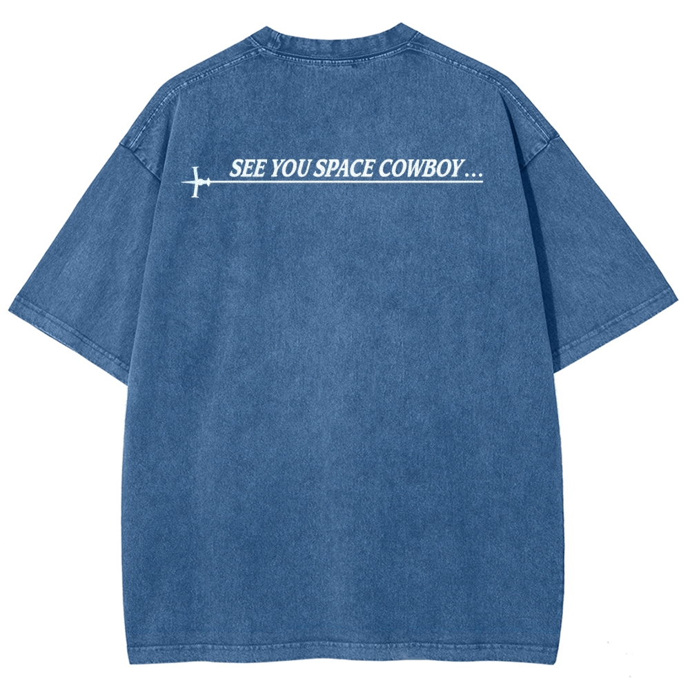 COWBOY BEBOP VIII ACID WASH TEE