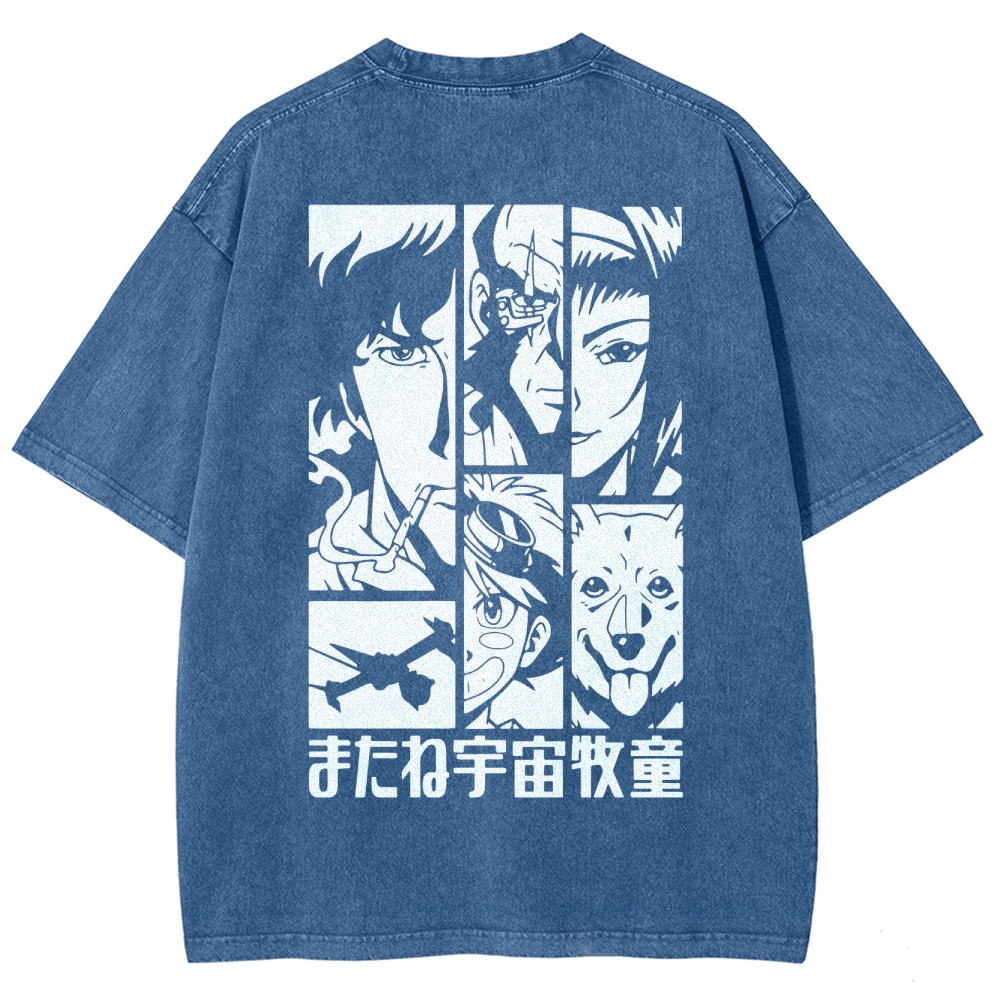 COWBOY BEBOP IV ACID WASH TEE