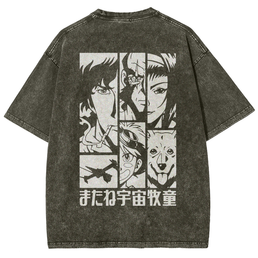 COWBOY BEBOP IV ACID WASH TEE