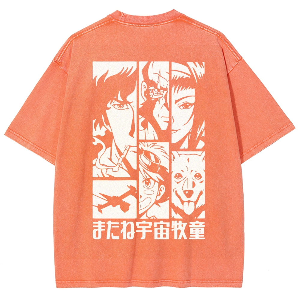 COWBOY BEBOP IV ACID WASH TEE