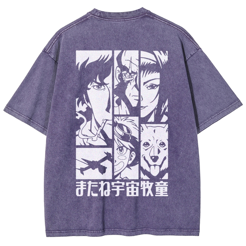 COWBOY BEBOP IV ACID WASH TEE