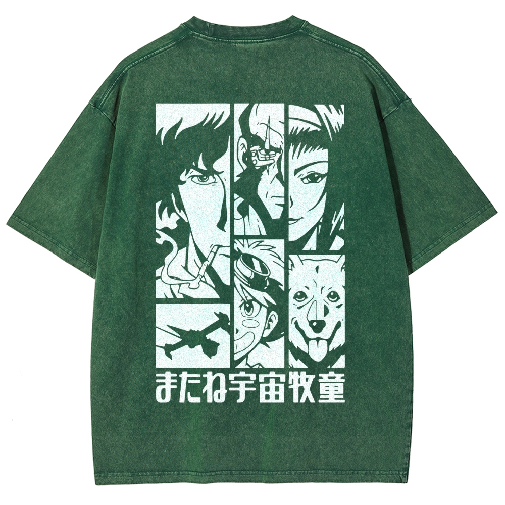 COWBOY BEBOP IV ACID WASH TEE