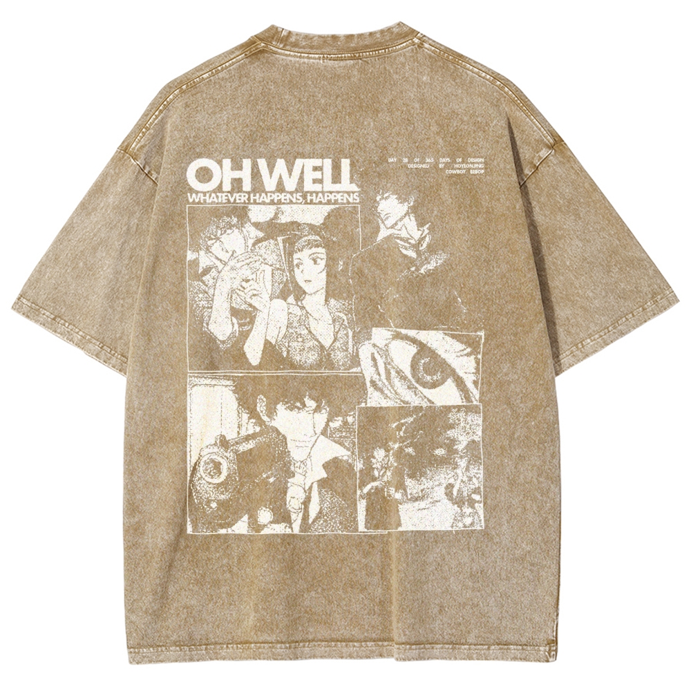 Cowboy Bebop Unisex Fit Washed T-Shirt