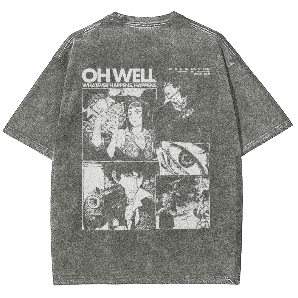 Cowboy Bebop Unisex Fit Washed T-Shirt