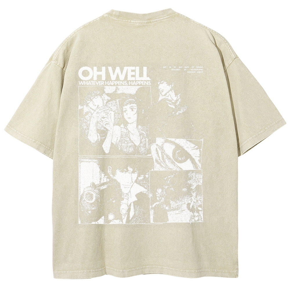 Cowboy Bebop Unisex Fit Washed T-Shirt