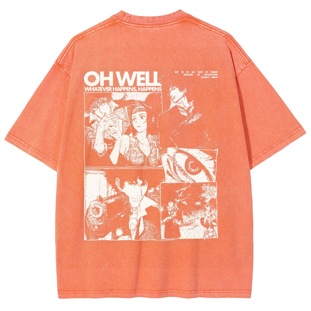 Cowboy Bebop Unisex Fit Washed T-Shirt