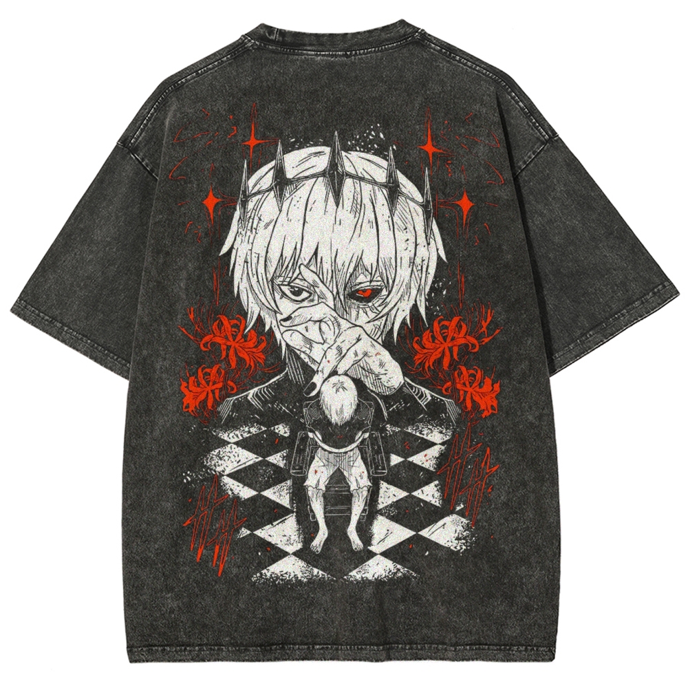 Kaneki Ken Vintage Washed Oversized T-Shirt | Tokyo Ghoul
