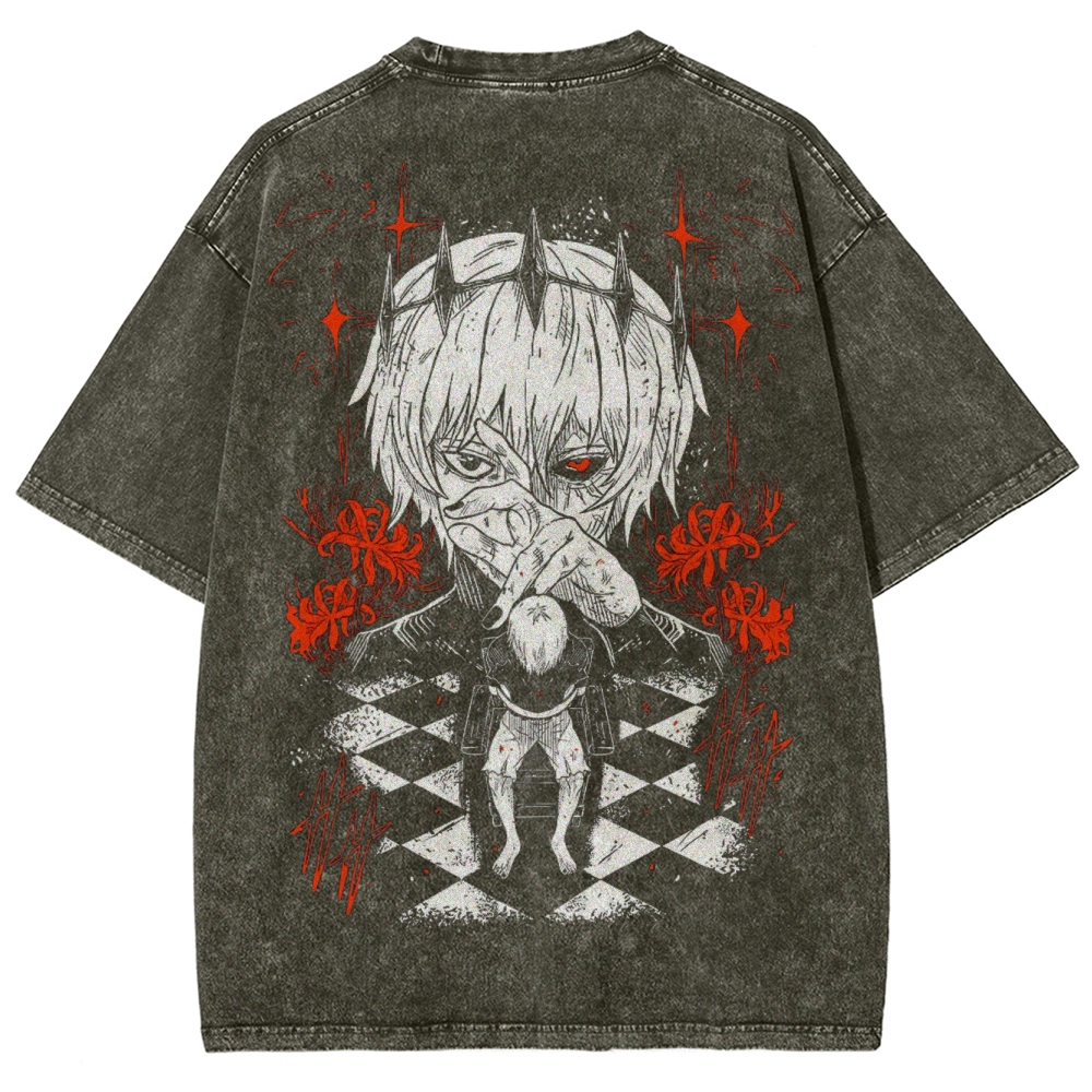 Kaneki Ken Vintage Washed Oversized T-Shirt | Tokyo Ghoul