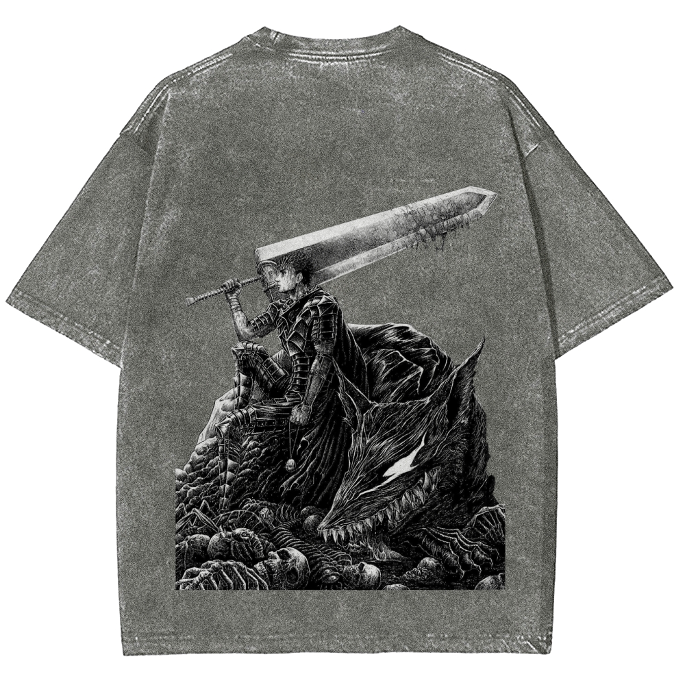 Berserk Streetwear Unisex Fit Washed T-Shirt