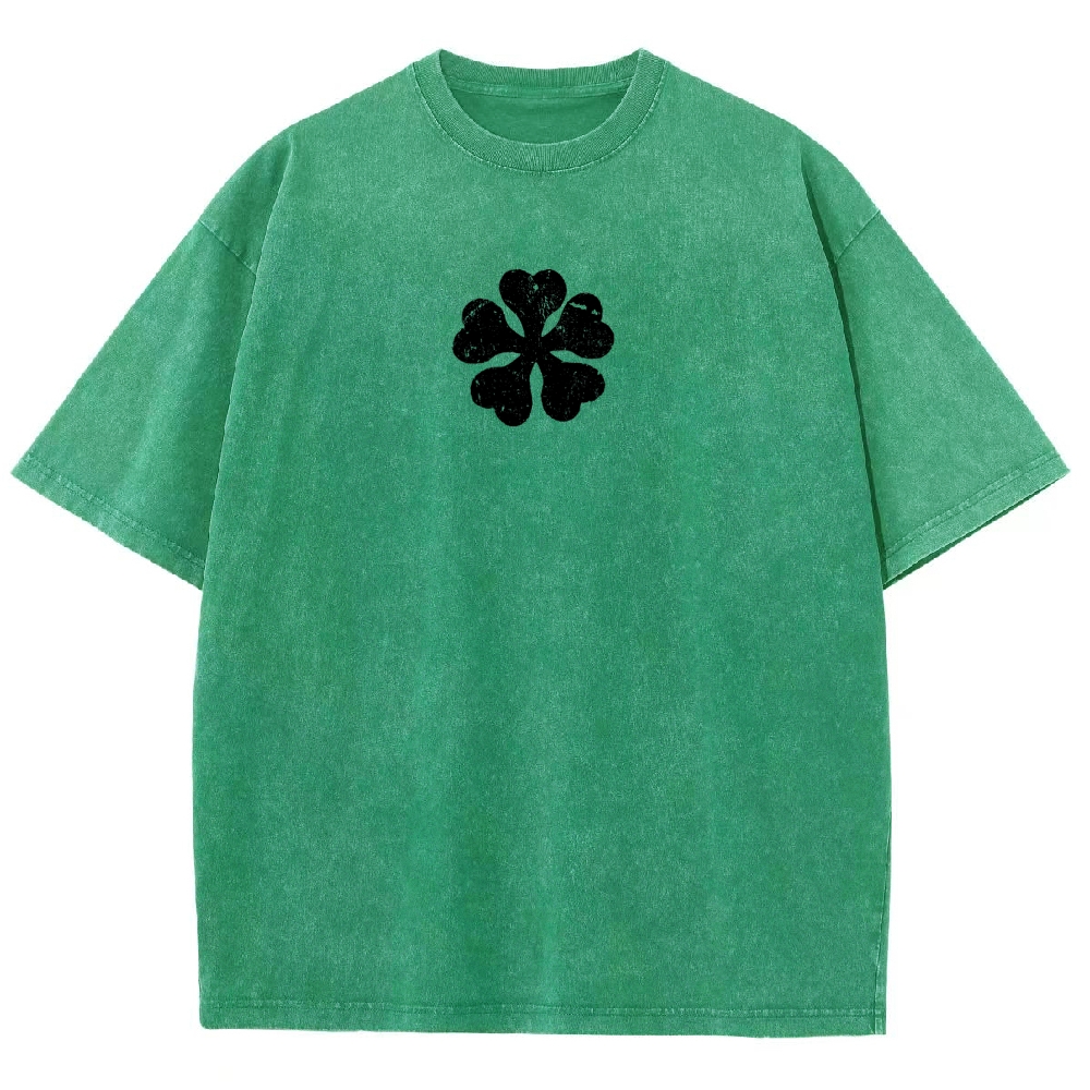 Black clover Unisex Fit Washed T-Shirt