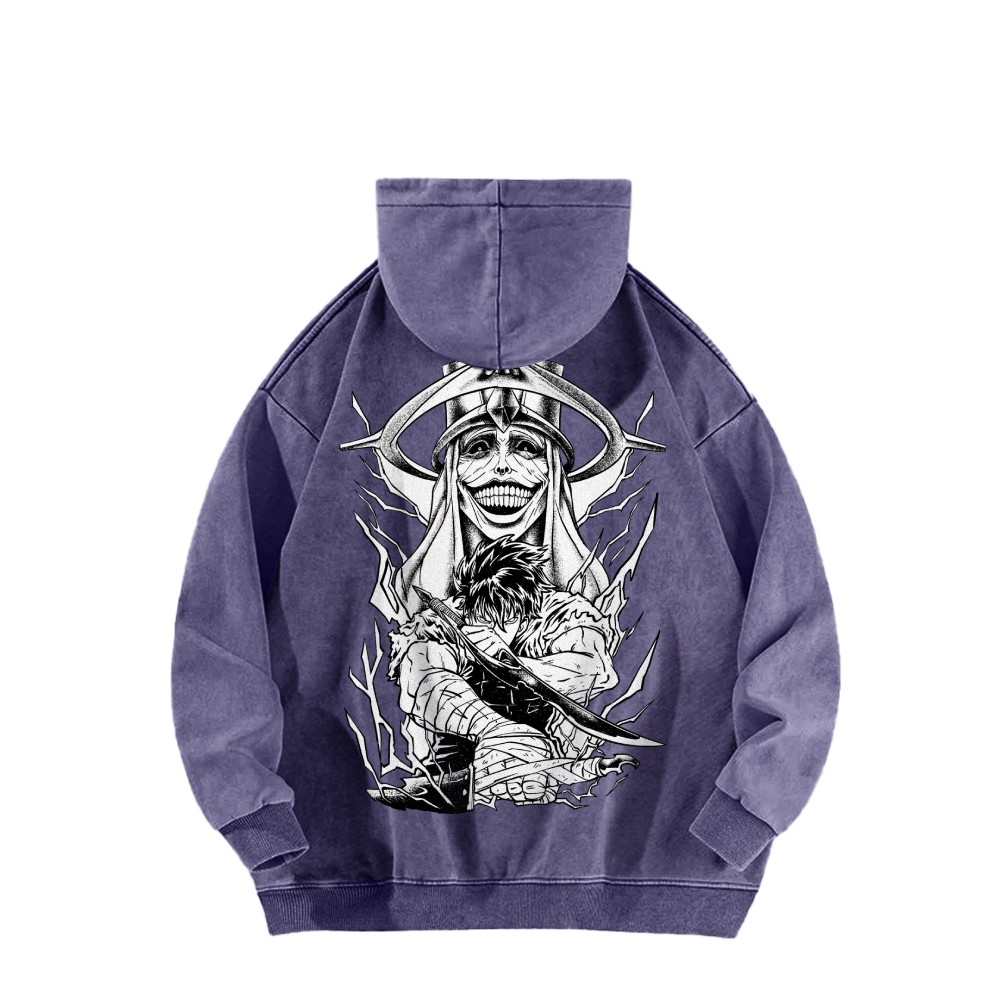 Solo Leveling Casual Washed Hoodie