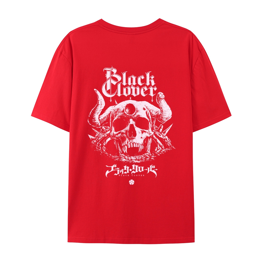Black clover Casual Short Sleeve T-Shirt