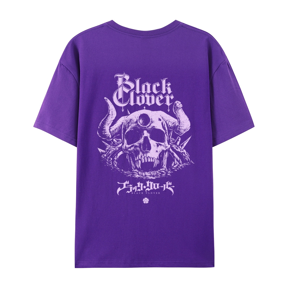 Black clover Casual Short Sleeve T-Shirt