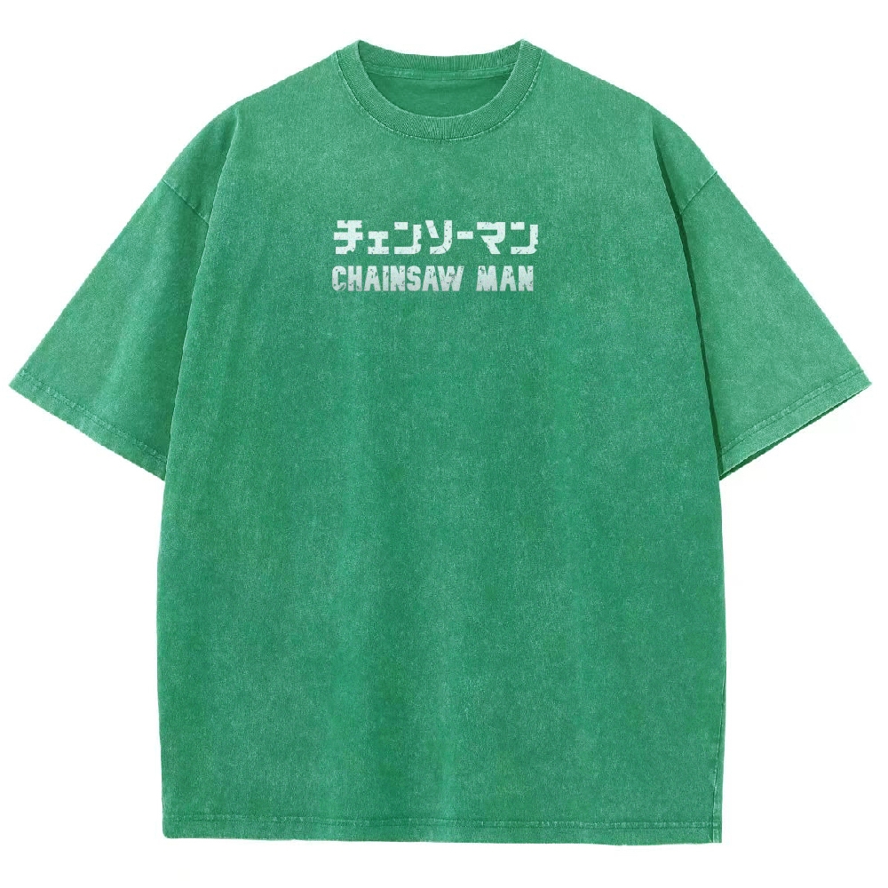 Chainsaw Man Unisex Fit Washed T-Shirt