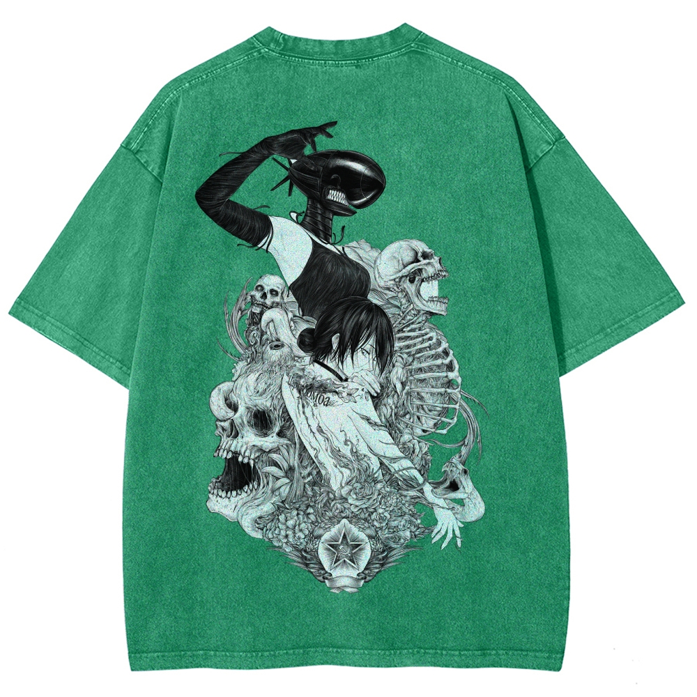 Chainsaw Man Unisex Fit Washed T-Shirt