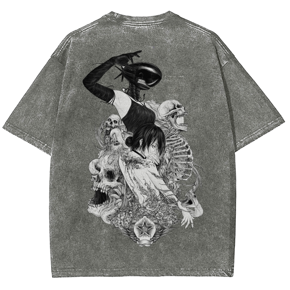 Chainsaw Man Unisex Fit Washed T-Shirt